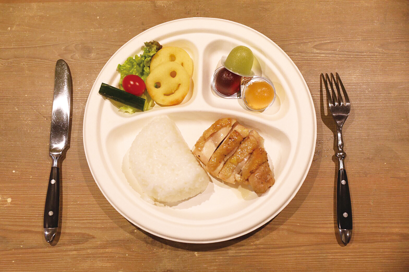 *7大アレルゲン(卵、乳、小麦、そば、エビ、カニ、落花生)フリーのキッズプレート800円(税別)。事前予約が必要。