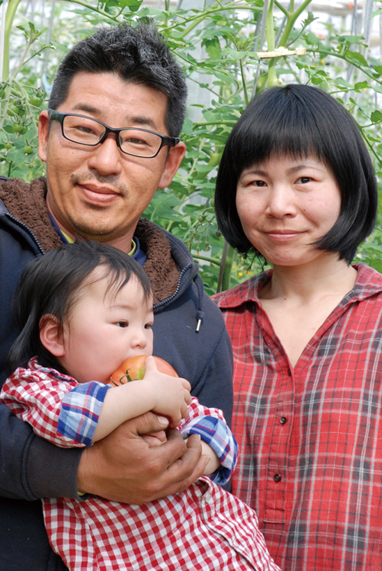 *生産者の栗田さん一家